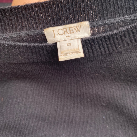 J Crew basic black crew neck sweater, xs, 35% wool - Picture 4 of 5